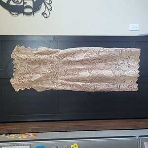 Blush lace dress